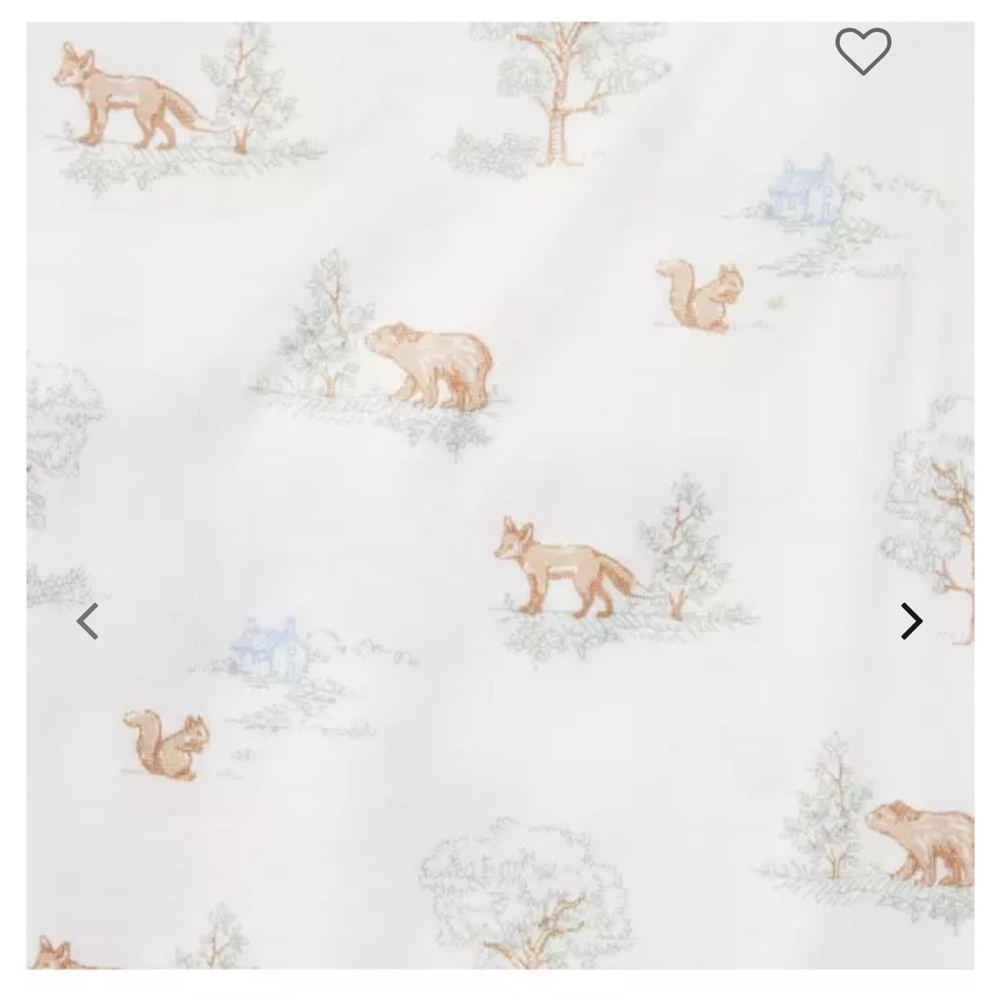 NWOT Janie & Jack woodland forest animals long kimono style footed onesie - Picture 7 of 8